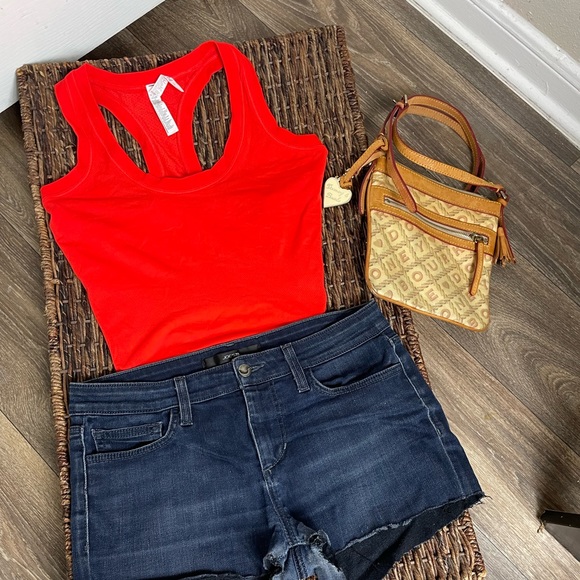 Athleta Tops - Athleta Orange Neon RacerBack Athletic Tank Top